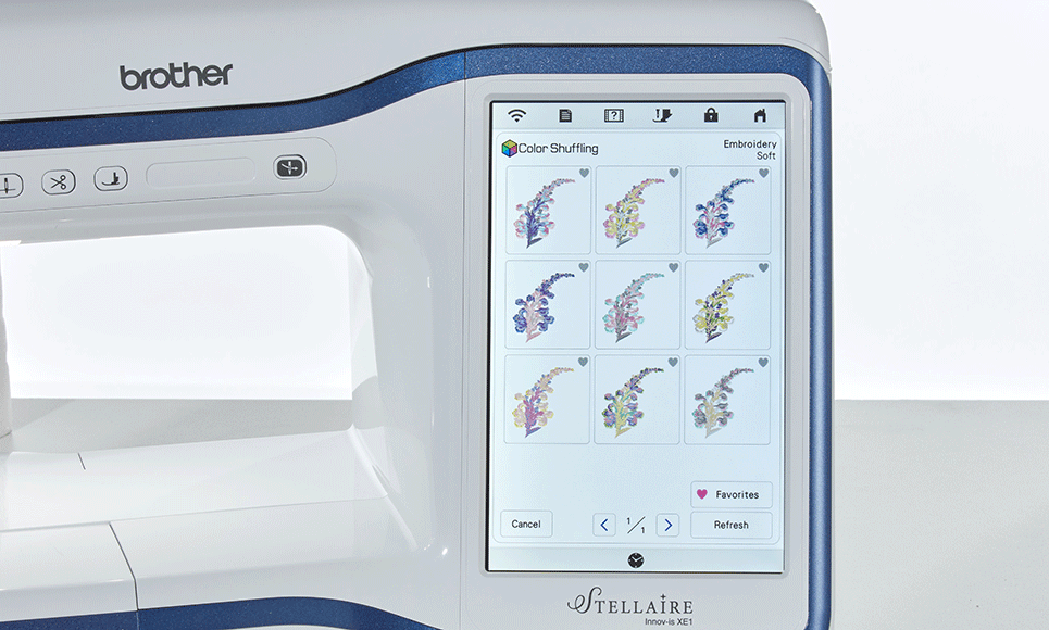 Innov-is Stellaire XE1 embroidery machine 7